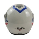 Мотошолом BLD-825, S(55-56), білий, глянцевий