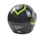 Мотошолом BLD-825, S(55-56), чорно-салатовий, глянцевий