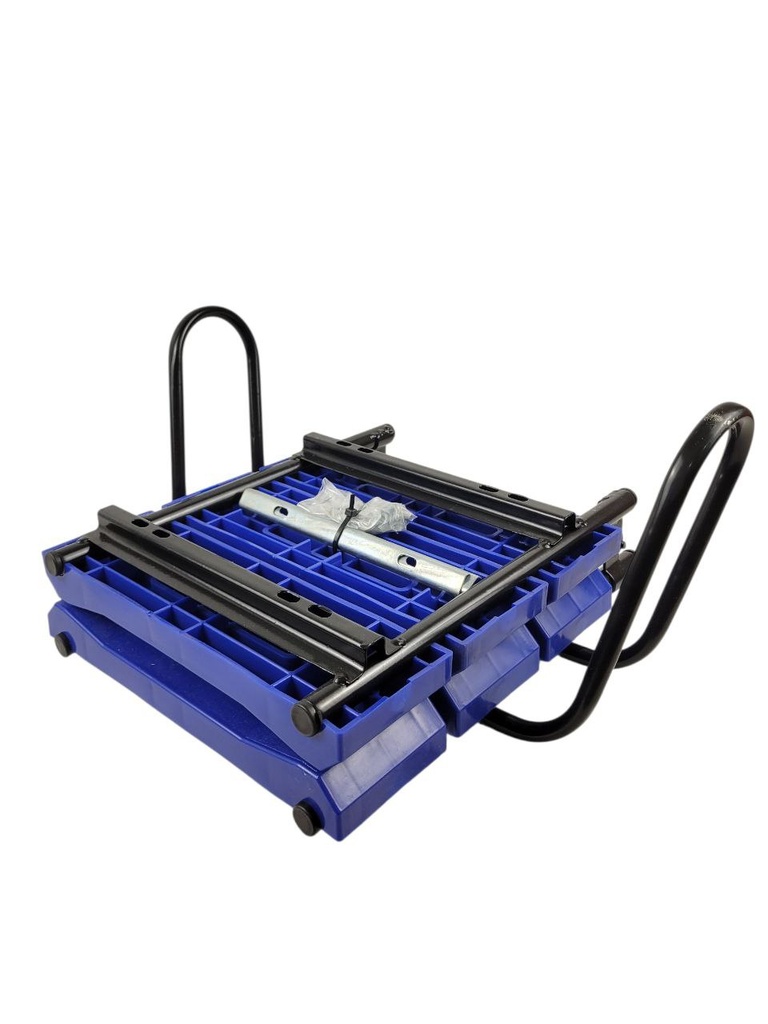 Крісло дитяче на багажник "Лавочка" на металі посилене, (ВІДКИДНЕ) синє