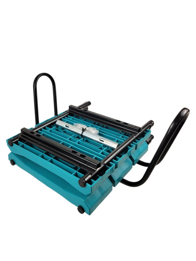 Крісло дитяче на багажник "Лавочка" на металі посилене, (ВІДКИДНЕ) бірюзове