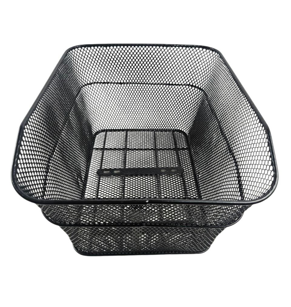 Кошик металевий СІТОЧКА на багажник чорний