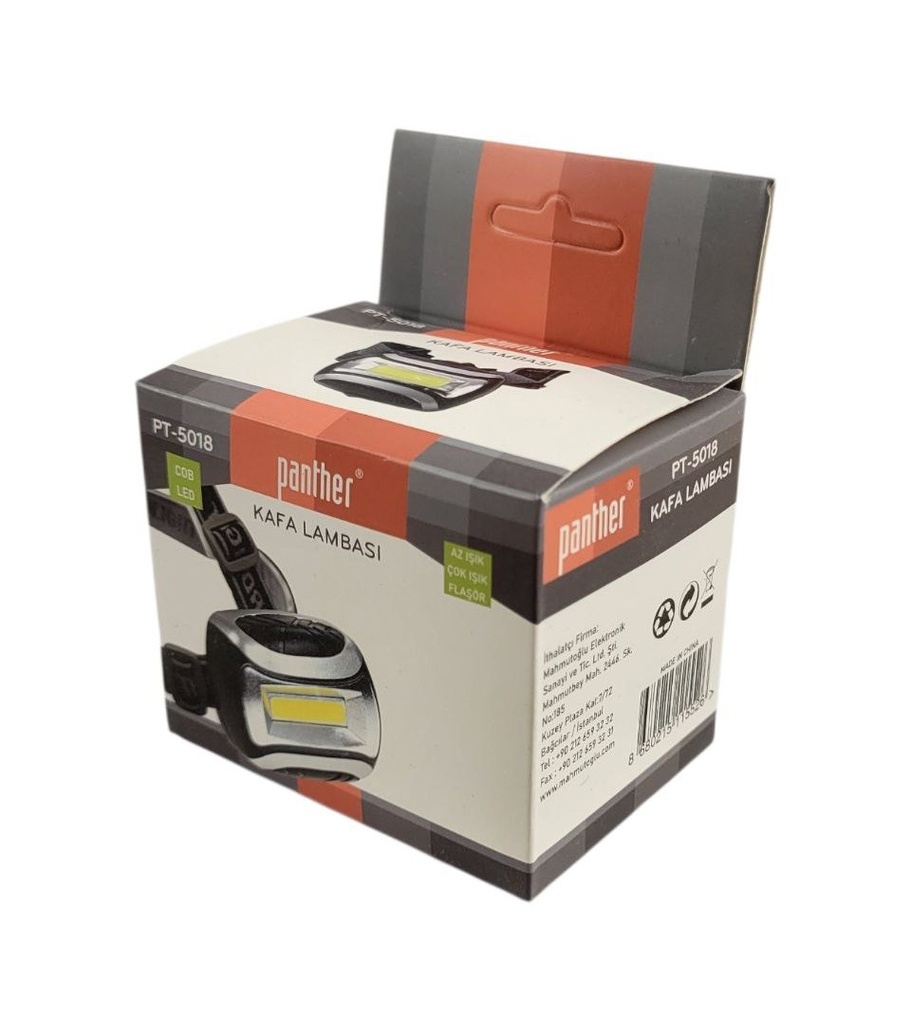 Ліхтарик налобний Panther PT-5018 на батарейках ААА*3