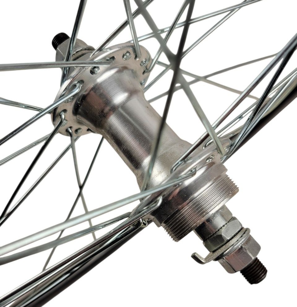 Колесо 26 перед, обід О GUANJIN 2-ний , втулка AL на віночках, диск різьба 