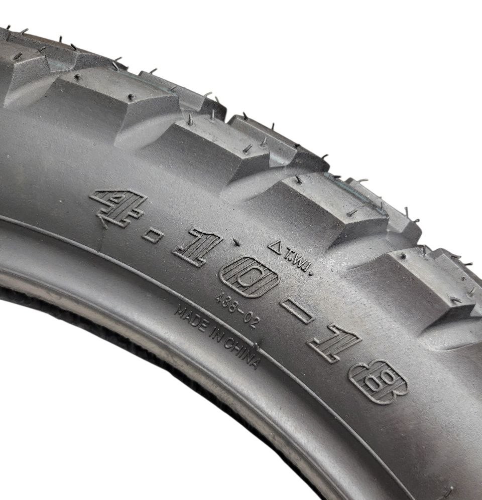 Мотошина "18"  4.10-18  DX-025 / 438-02 напівшип, (TT) камерна