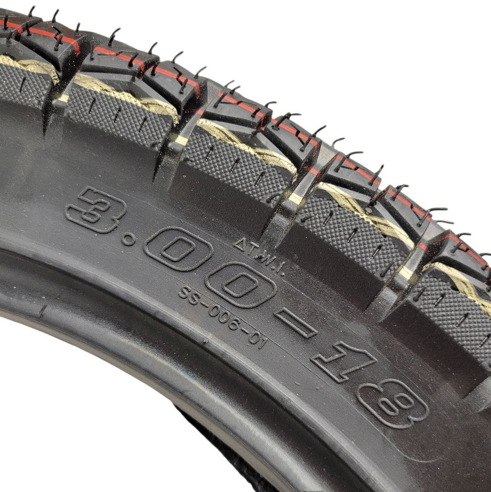 Мотошина  "18"  3.00-18  SS-026 / BL-390 EAGLE BIRD напівшип, (TT) камерна 