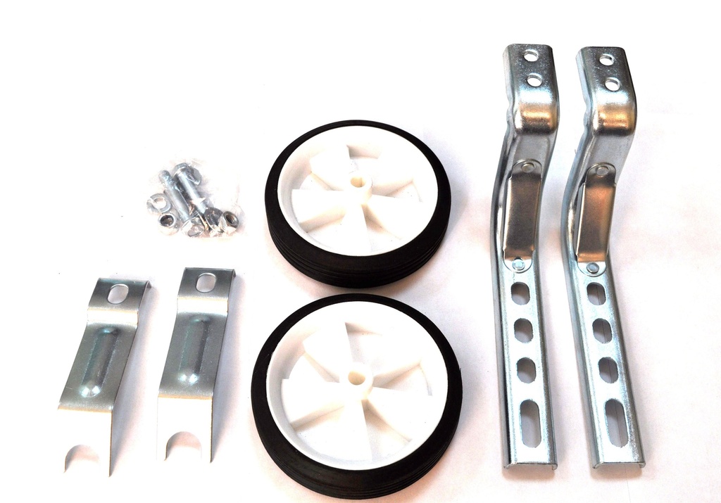 Бокові дитячі колеса НR 09 (Ø 12-20) пластмасові білі (в коробці)