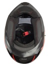 Мотошолом модуляр BLD-160, S(55-56) чорно-червоний, глянцевий (з відкидним підборіддям та окулярами) 