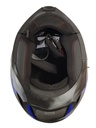 Мотошолом модуляр BLD-160, S(55-56) чорно-синій, глянцевий (з відкидним підборіддям та окулярами) 