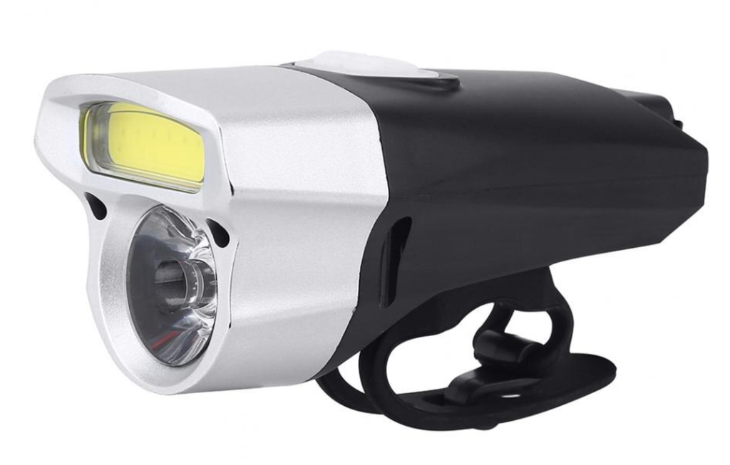 Фара №30 BG-C20 LED з акумулятором, подвійна, на usb зарядку, чорно-сіра