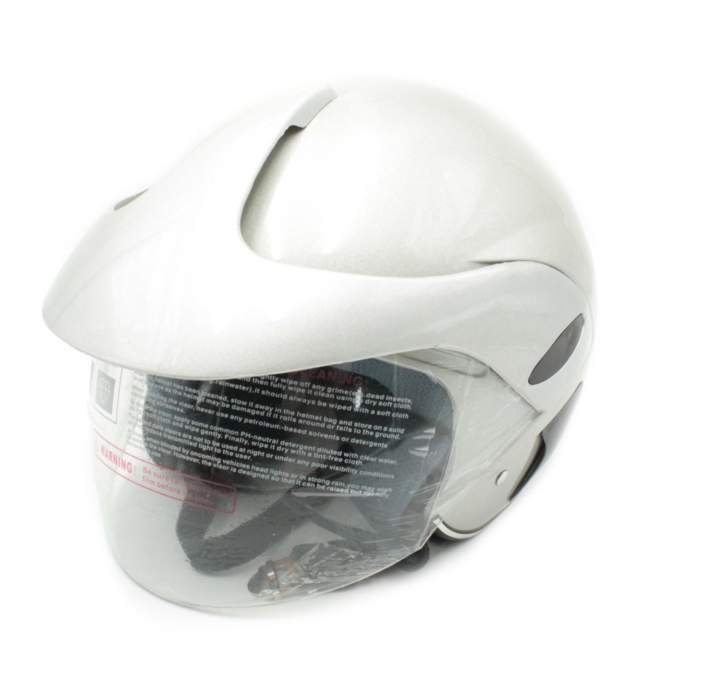 Мотошолом  №208 XS сірий, з дашком, без захисту бороди