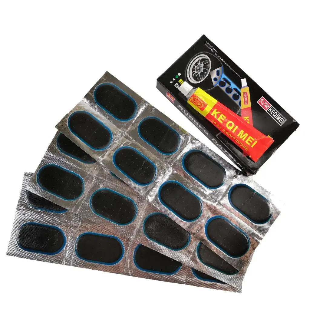 Латки + клей RS 48 овльні (чорні) KEQIMEI /5 пач/