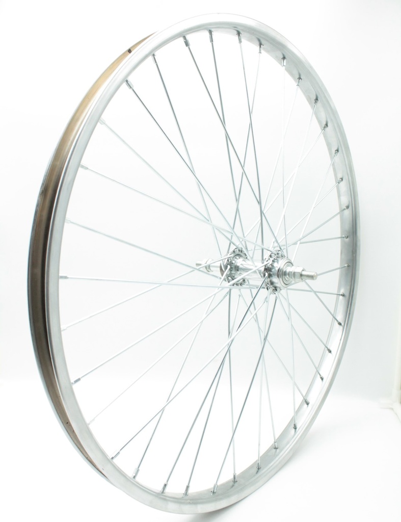 Колесо 24 зад, обід нікель, спиця 3мм, втулка МТВ на віночках