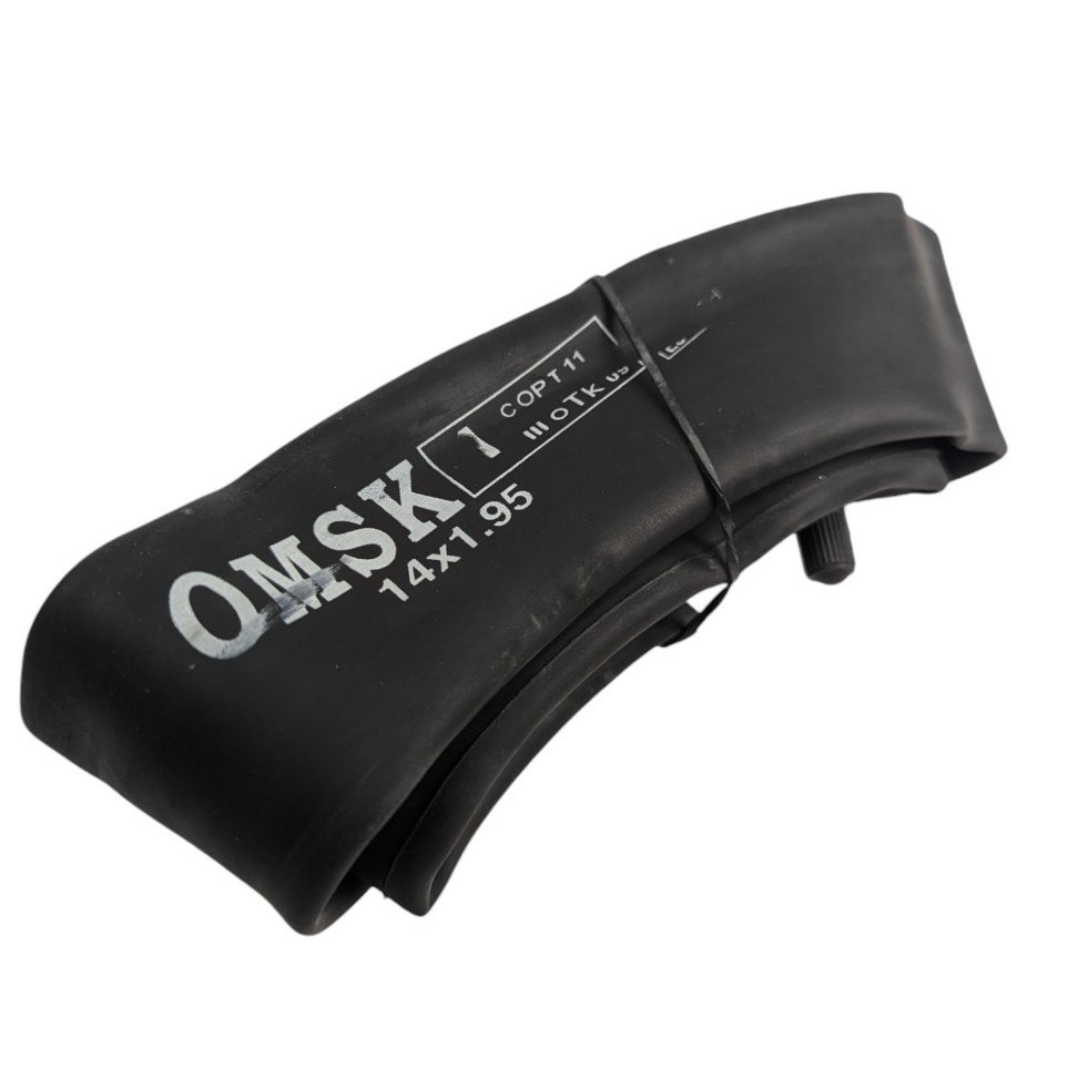 Камера 14х1.95-2.00 (OMSK) різьбовий ніпель