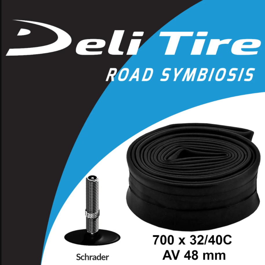 Камера турист 28 (700x32/35/40С) DELI TIRE   AV 48mm