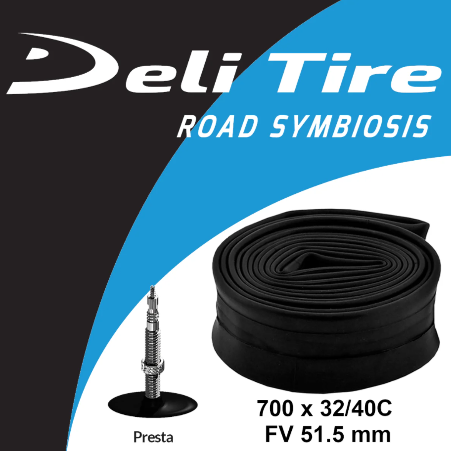 Камера турист 28 (700x32/35/40) DELI TIRE presta FV 51.5mm