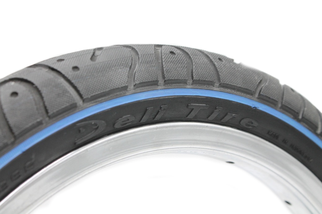 Покришка 16х2.125 DELI TIRE (615) слік,синя полоса