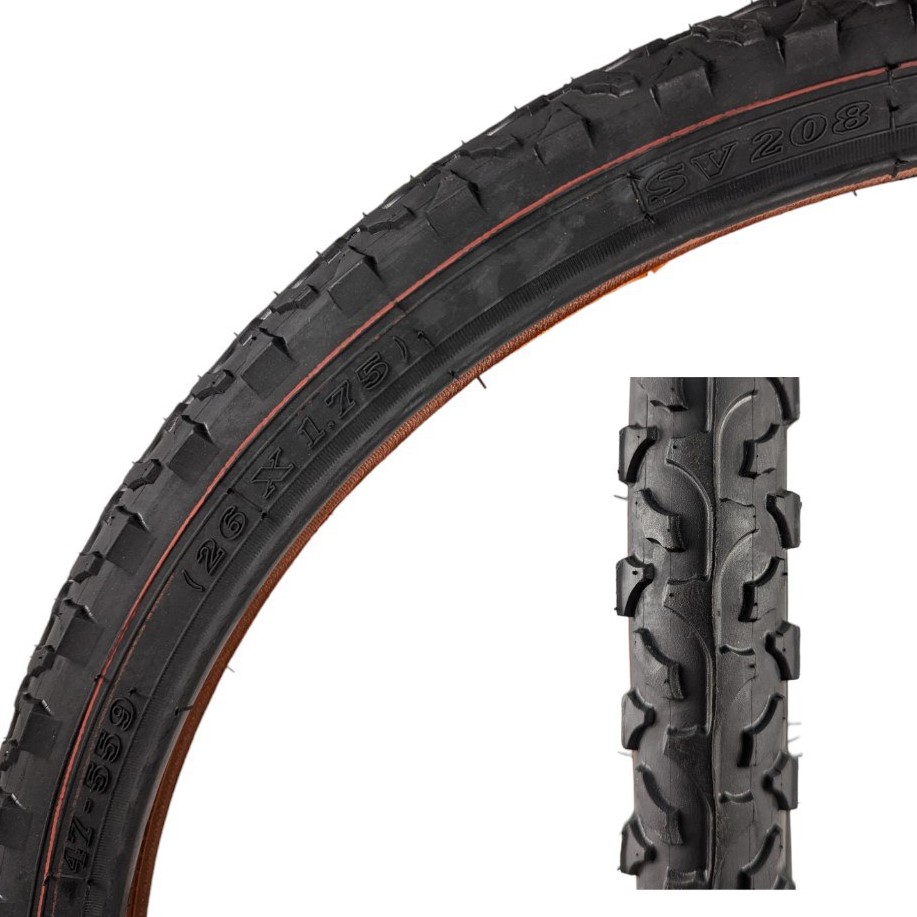 Покришка 26-1.75 SRC В'єтнам (208) шипована косичка