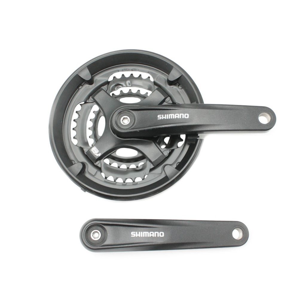 Комплект шатунів мтв SHIMANO (48/38/28Т) великий чорний  L-170mm