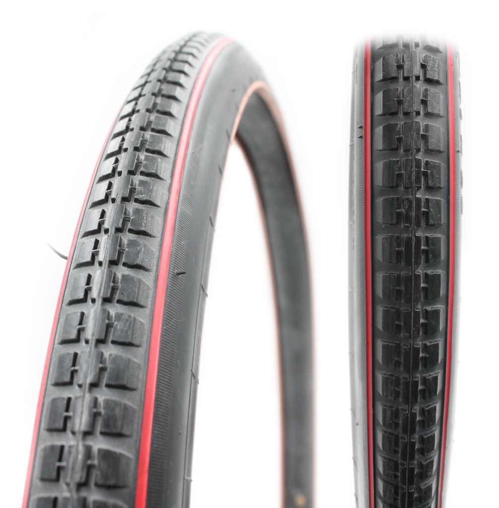 Покришка 28x1.1/2 (40-635) DELI TIRE  (131) чевона смуга