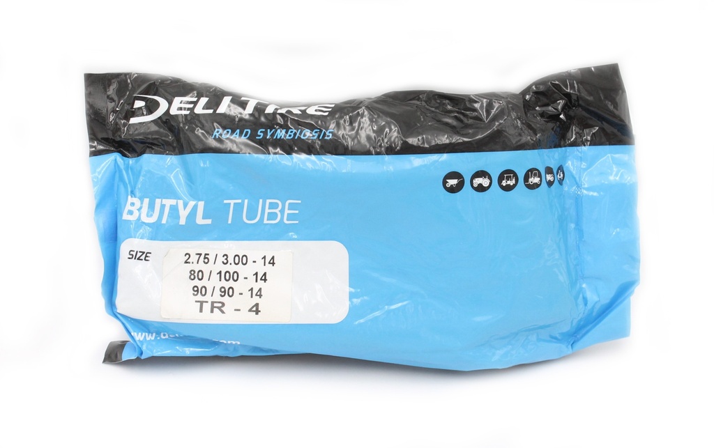 Камера "14" 2.75/3.00-14 (80/100-14, 90/90-14) DELI TIRE  (TR-4)