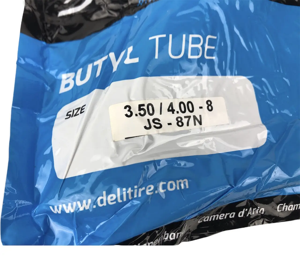 Камера  8"  3.50/4.00-8  DELI TIRE Індонезія (JS-87N) зігнутий ніпель