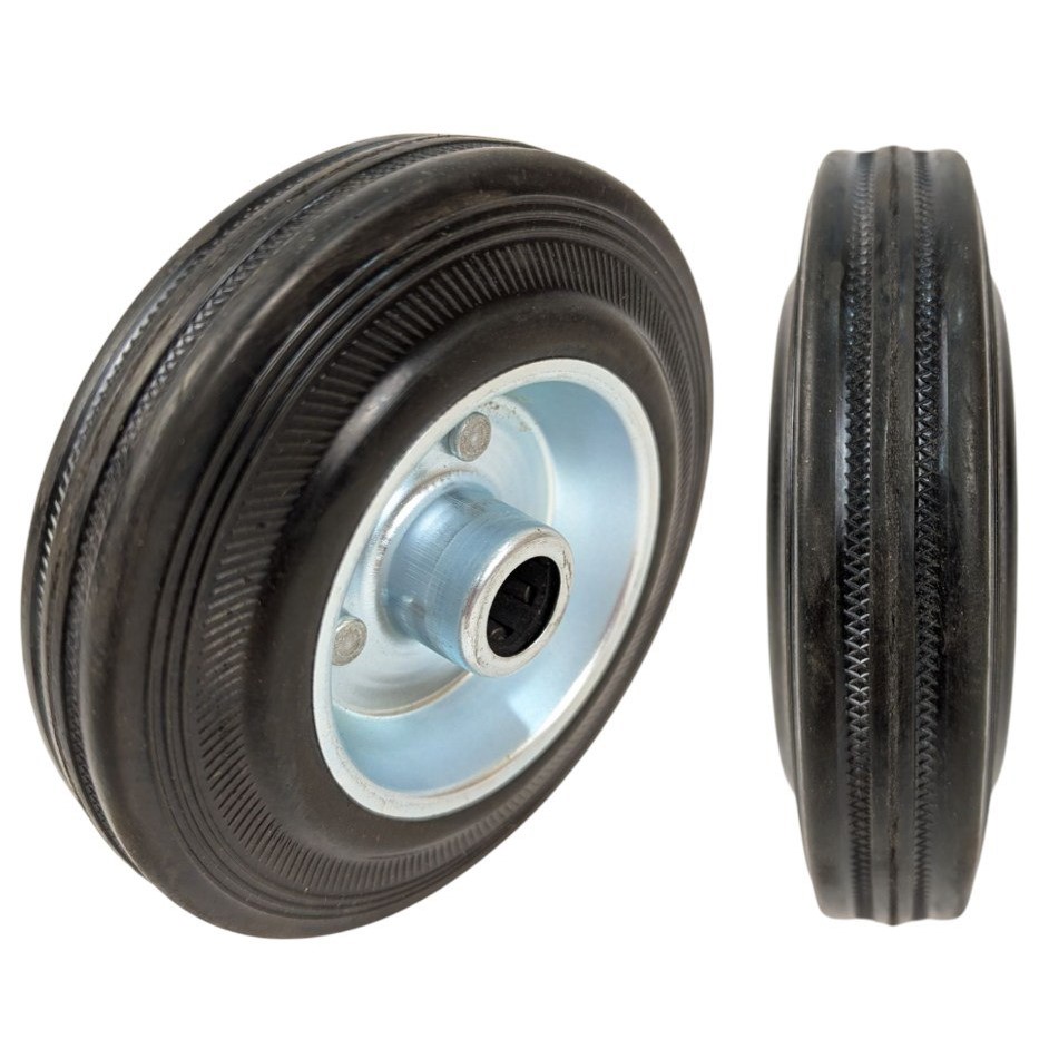 Колесо для візка 125mm, під вісь Ø16mm, широке, роликовий підшипник