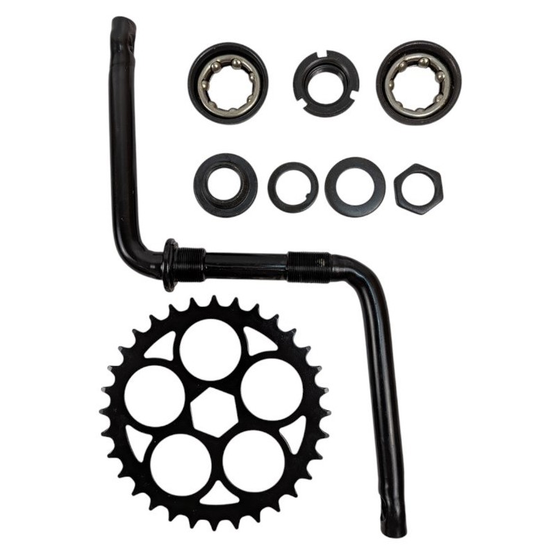 Комплект шатунів ВМХ (кочерга) в зборі (зірка 36 зуби, шатун 130мм) 