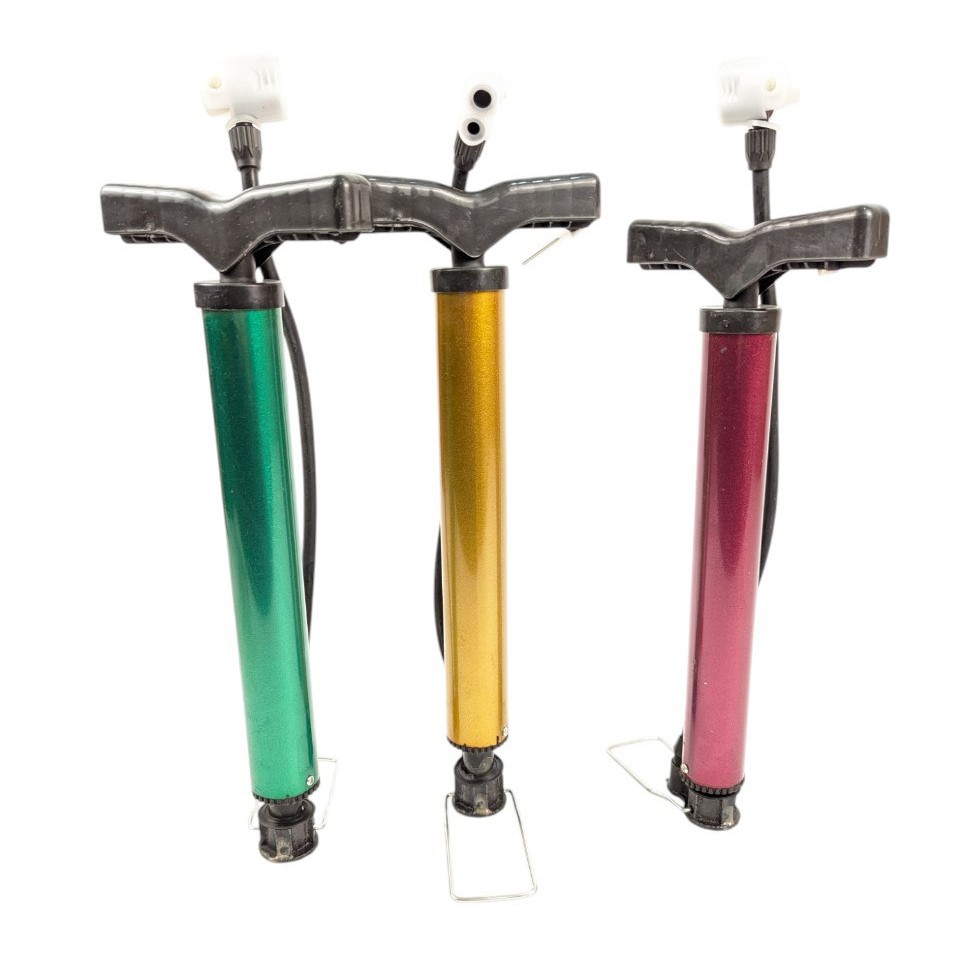 Насос вело металевий, наконечник AV/FV, (різний колір)