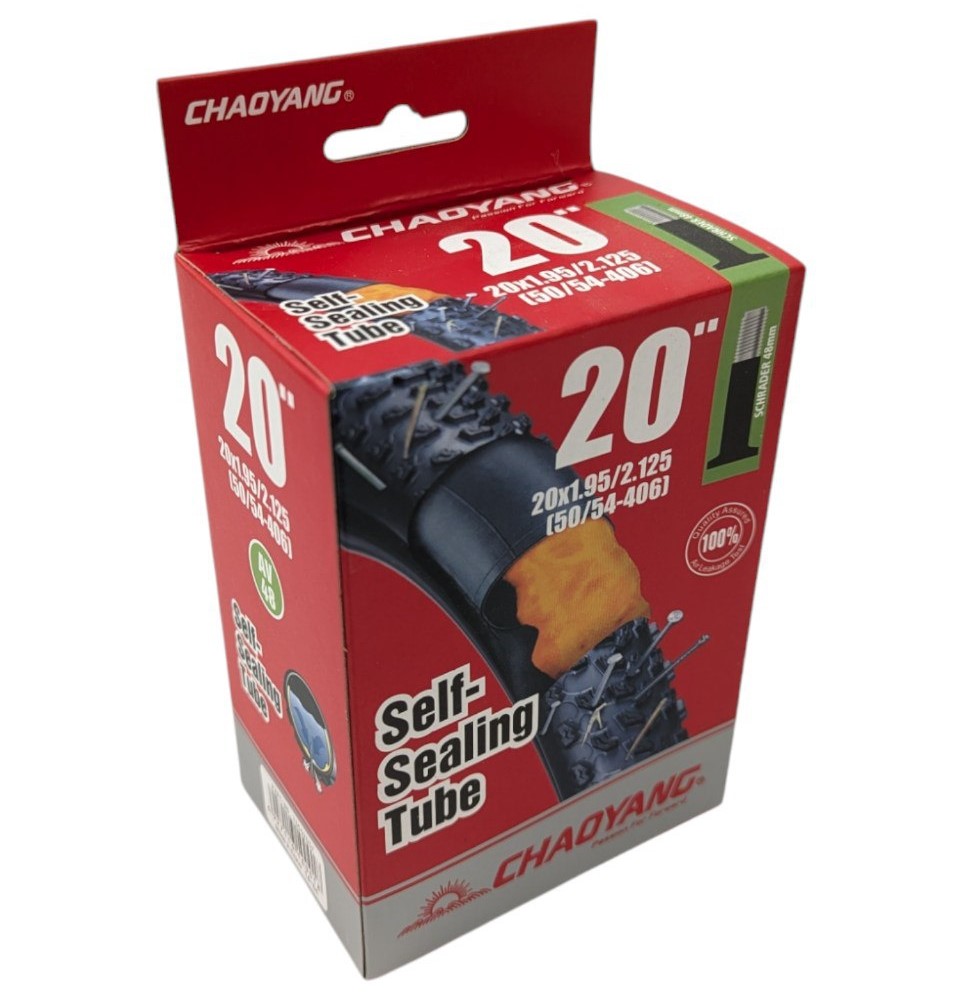 Камера 20х1.95/2.125 CHAOYANG самоклеюча (з антипрокольним гелем) AV 48mm