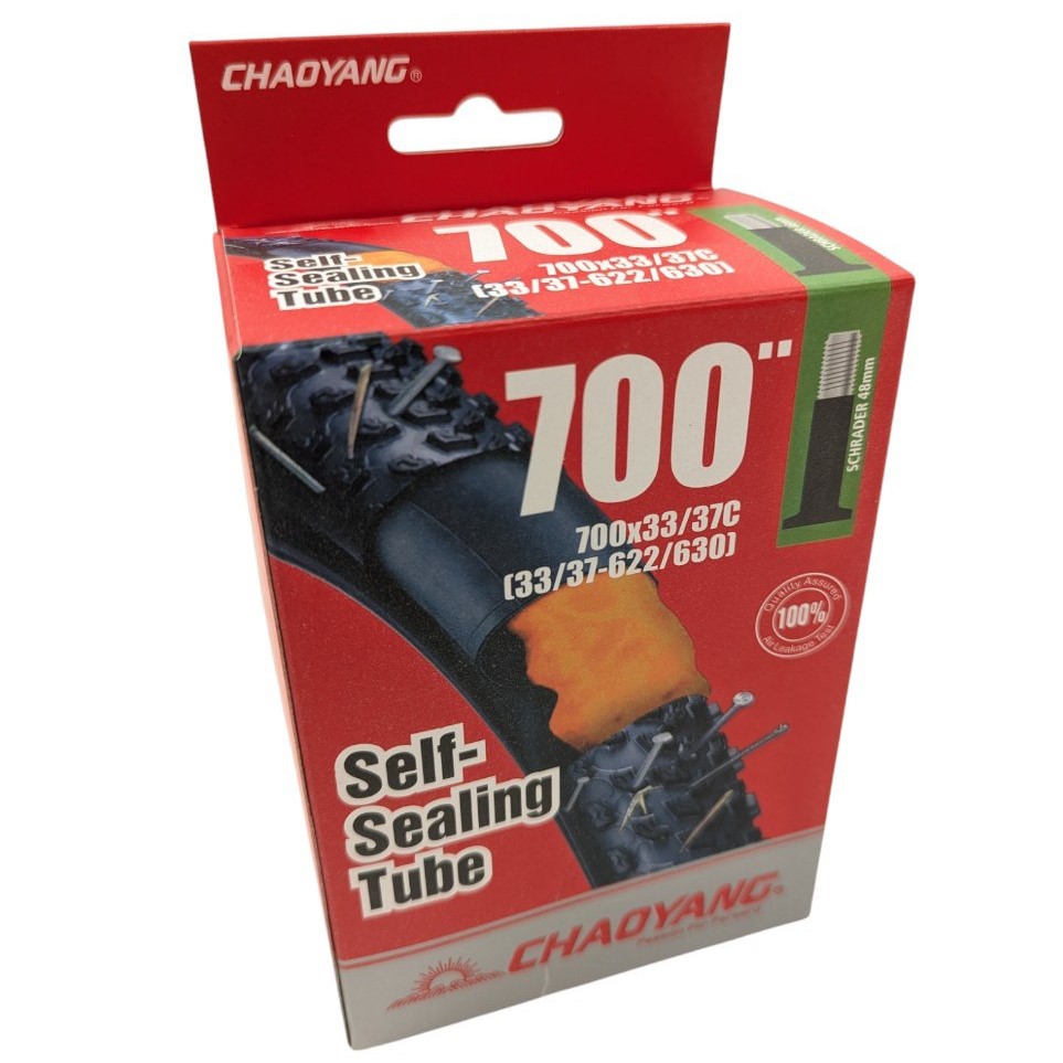 Камера турист 28 (700х33/37С) CHAOYANG, самоклейка  AV 48mm