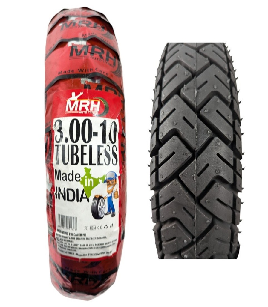 Мотошина "10"  3.00-10  MRH (3019), безкамерна TL