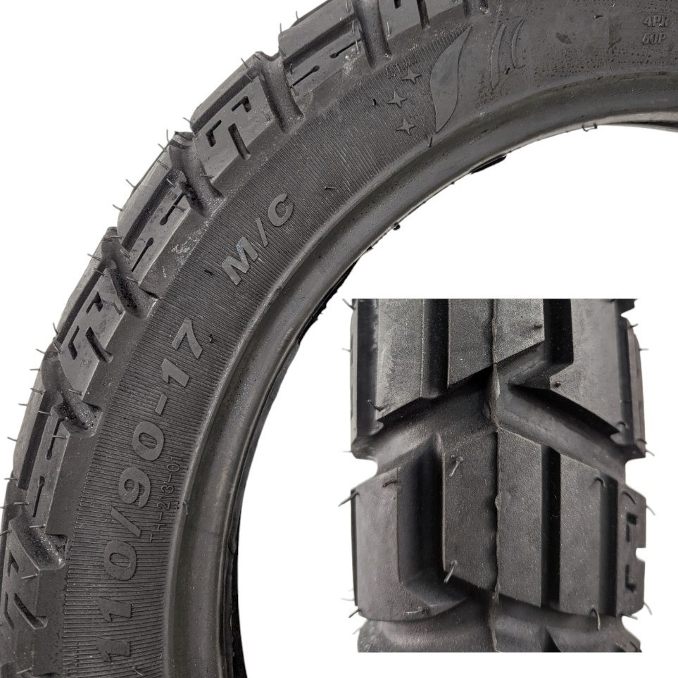 Мотошина "17"  110/90-17  ТН-213 шипована, камерна TT