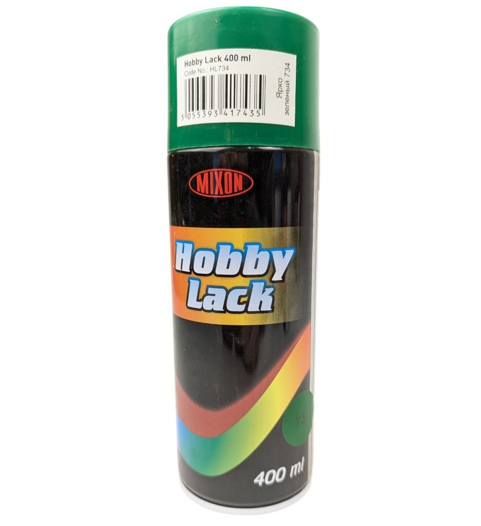 Фарба аерозольна Mixon "Hobby Lack", яскраво-зелена -734