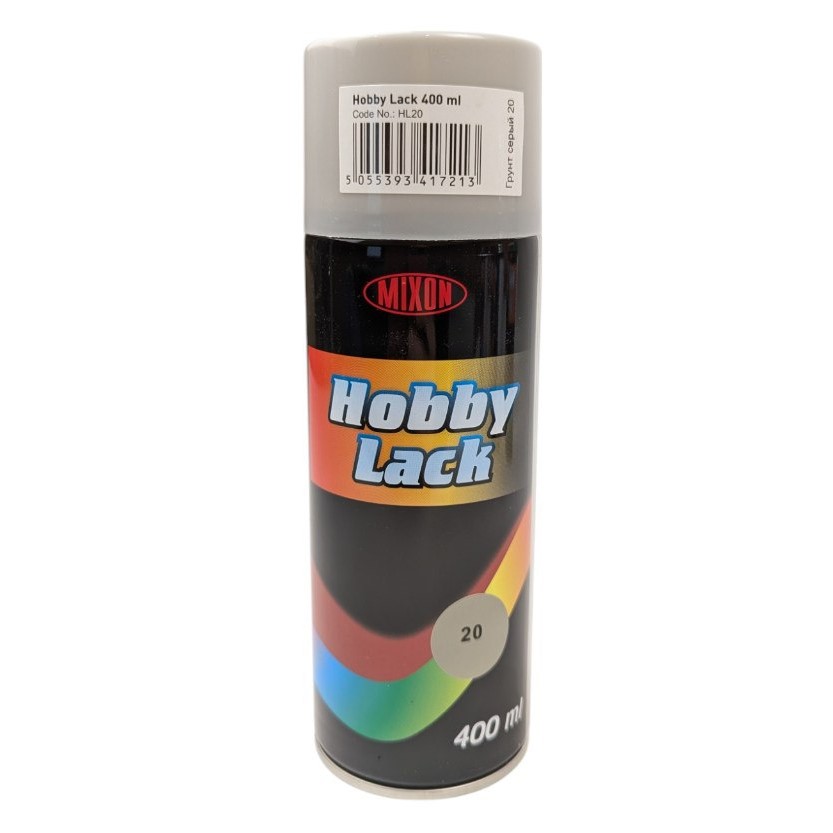 Ґрунт аерозольний Mixon "Hobby Lack", сірий - 20