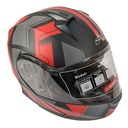Мотошолом F2-162, S(55-56), чорно-червоний матовий