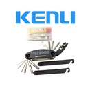 Набір інструментів в чехлі KENLI KL-9809 (мультитул 15, латки, монтажки) 