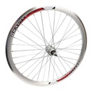 Колесо 24 зад, обід Gravity 2-ний СІРИЙ, втулка AL на промах, диск різьба 