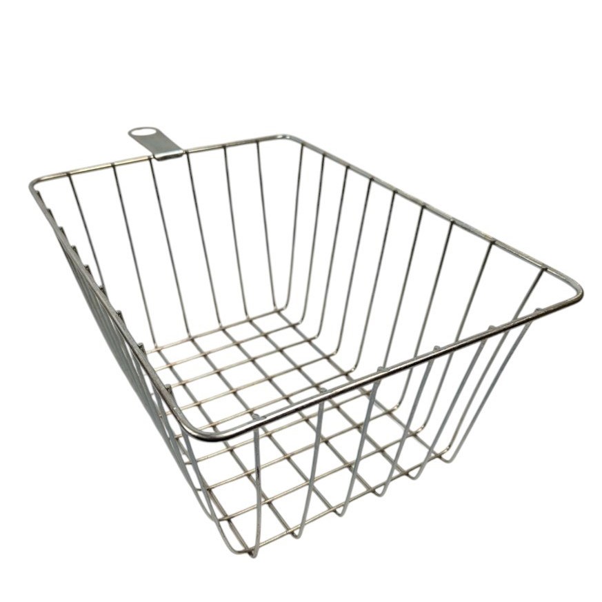 Кошик металевий Харків передній з підпорою (40х27х19см) широкий сірий