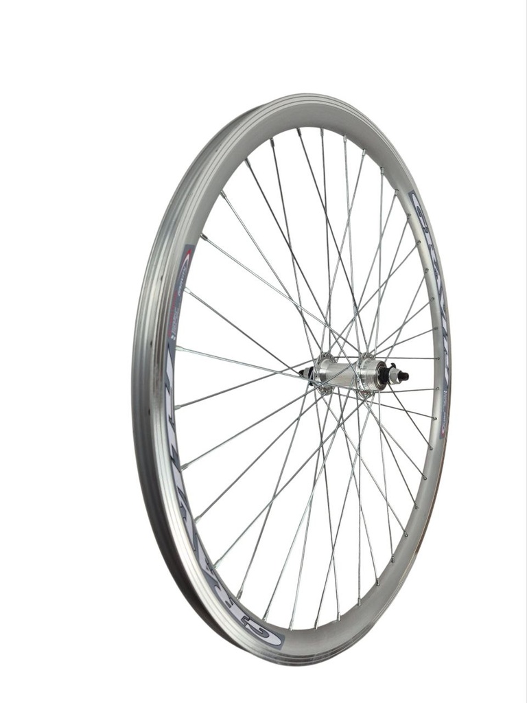 Колесо 27,5 перед, обід 2-ний СІРИЙ, втулка AL на промах, диск різьба