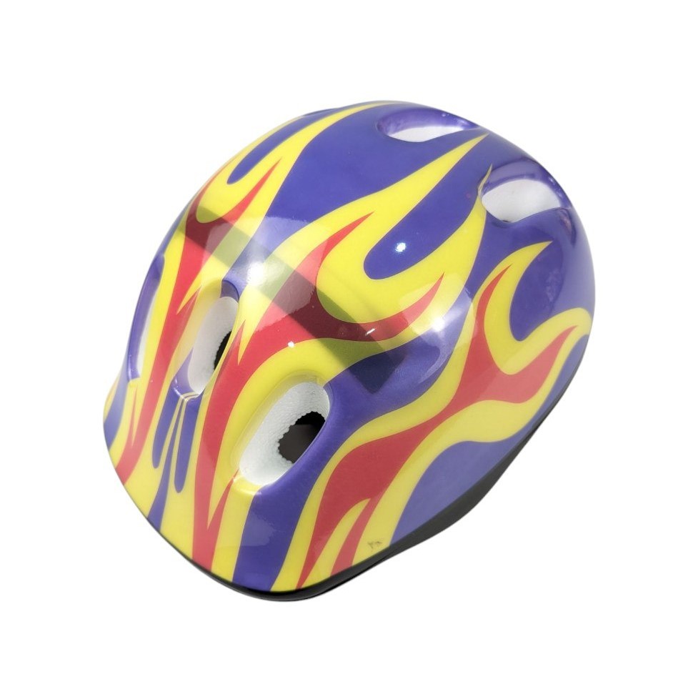 Велошолом дитячий "Полум'я" синій