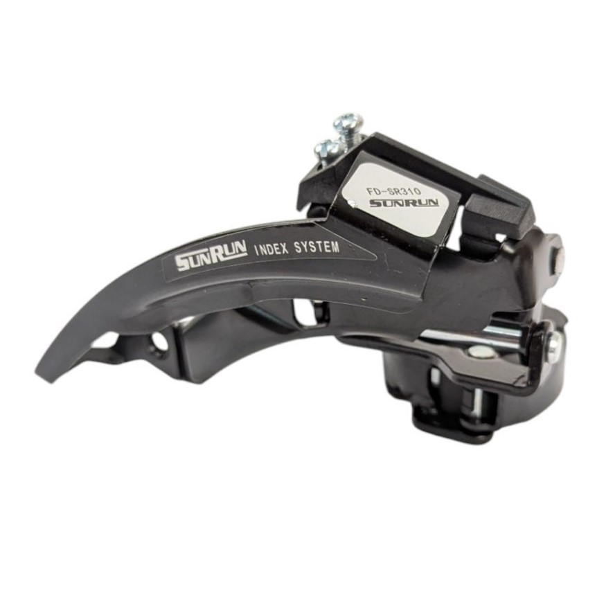 Перекидка передня SUNRUN FD-QD-12 універсальна тяга Ø 31.8-34.9mm, чорна