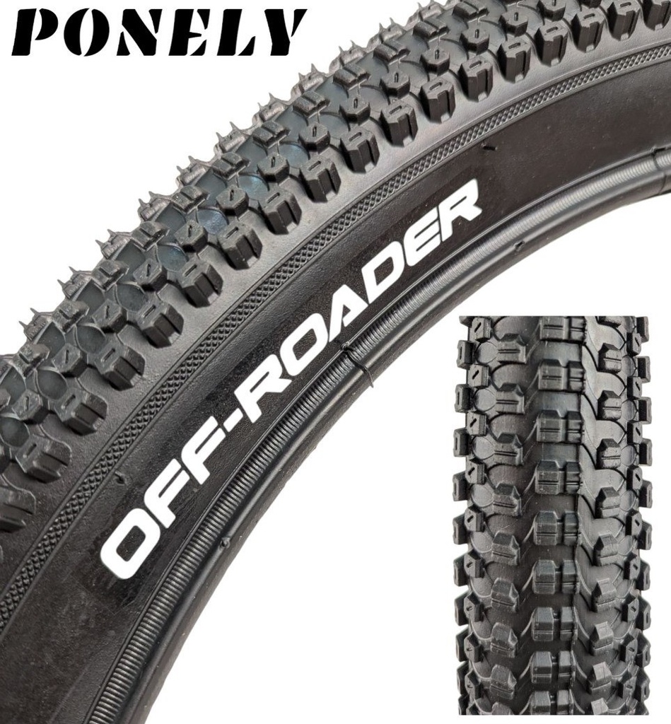 Покришка 29-2.35 PONELY (Р800А) OFF-ROADER, дрібний шип