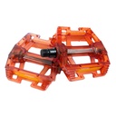 Педалі Hengchi FPD-287 , полікарбонат прозорий, червоні