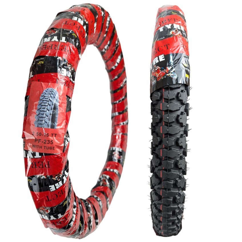 Покришка "16" 2.50-16 PERFECT (PF-235)+камера, шипована, камерна ТТ