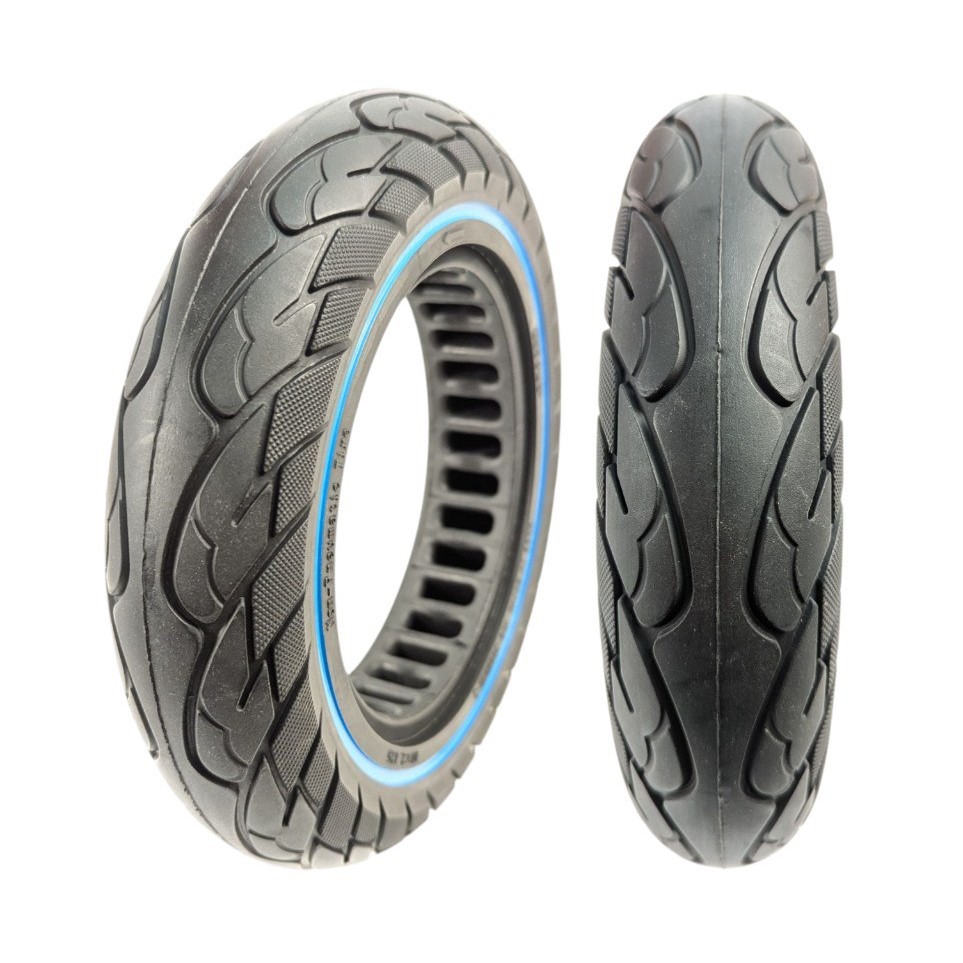 Покришка 10-2.125 (внутрішні соти) безкамерна, для електросамоката, синя полоса
