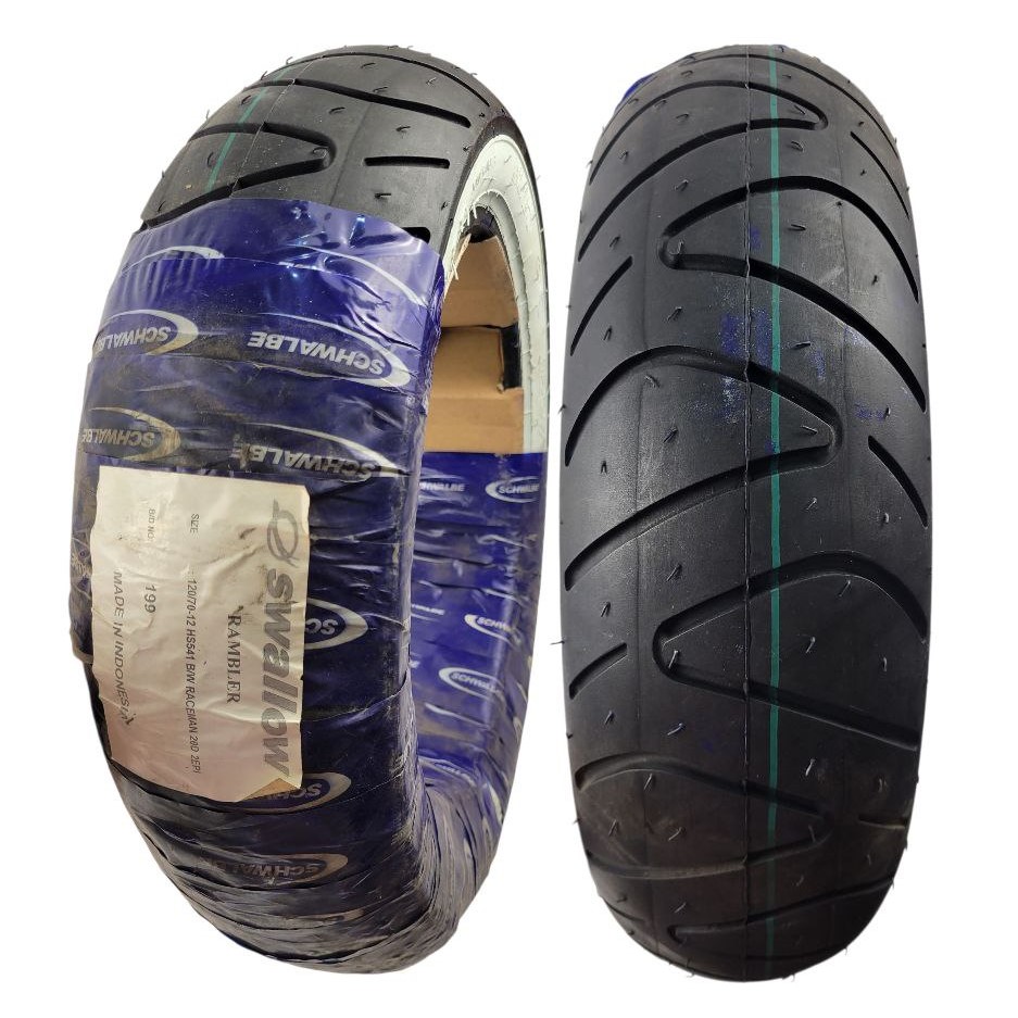 Мотошина "12"  120/70-12  Shwalbe/Tirron Індонезія HS-541 дорожня, безкамерна TL