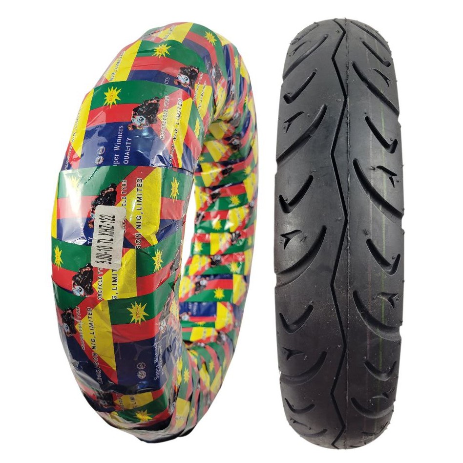 Мотошина "10"  3.00-10, XHZ-122 безкамерна TL