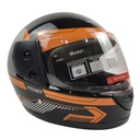 Мотошолом BLD-825, ХS(53-54), чорно-помаранчевий, глянцевий