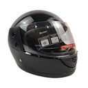 Мотошолом BLD-825, M(57-58), чорний глянцевий (без малюнка)