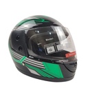 Мотошолом BLD-825, M(57-58), чорно-зелений, глянцевий